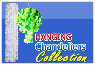 Capiz Hanging Chandelier Collection